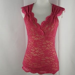 🍁Boston Proper Lace Top